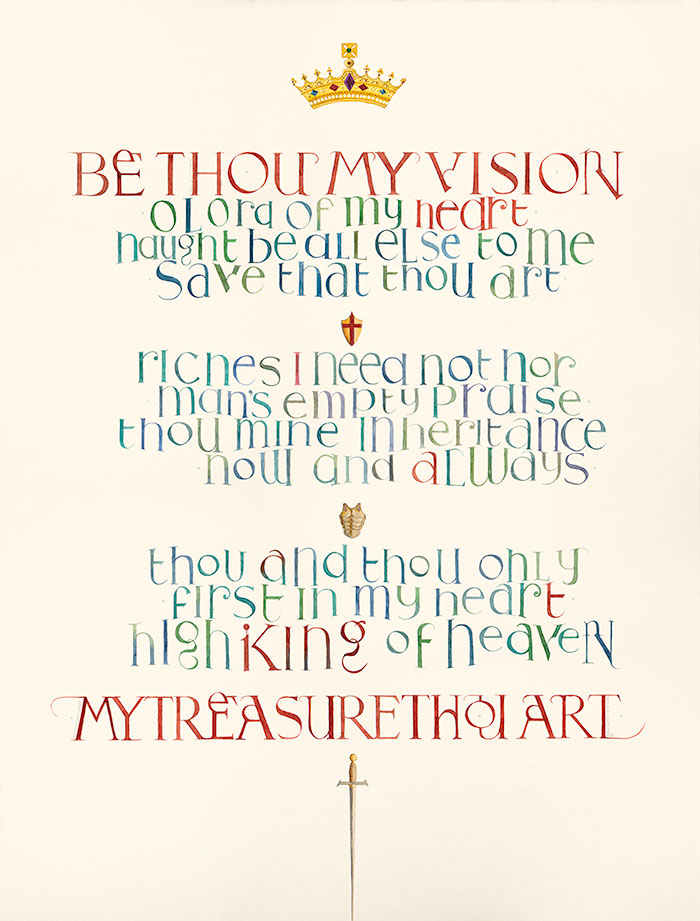 Be Thou My Vision  A  religious and faith calligraphy designs